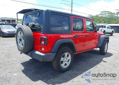 2020 Jeep Wrangler Unlimited Sport S 4X4 z USA, uszkodzony, nr VIN 1C4HJXDG2LW299363